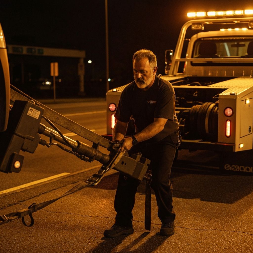 emergency towing service near me - hookup process
