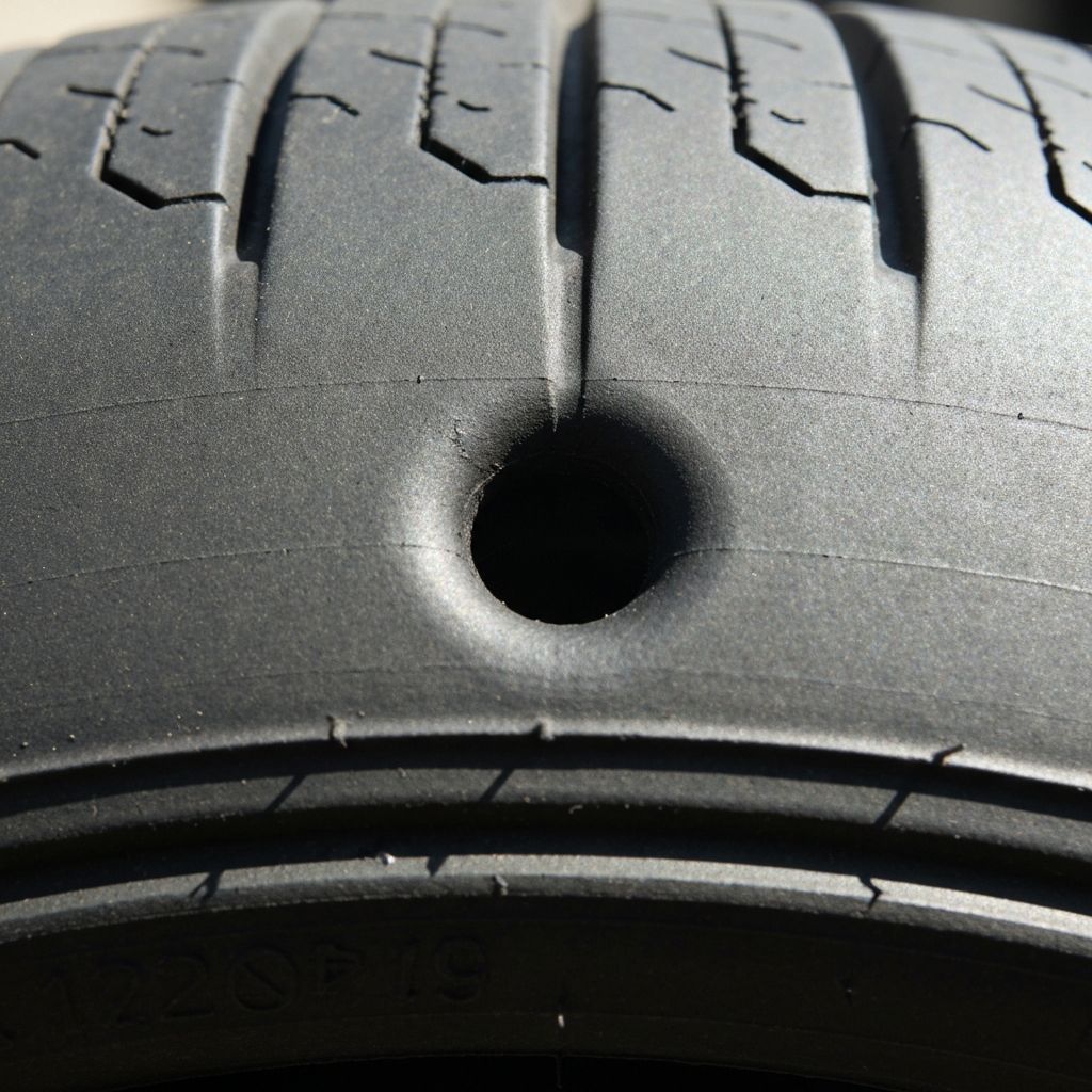 mobile tire repair near me - completed repair close-up