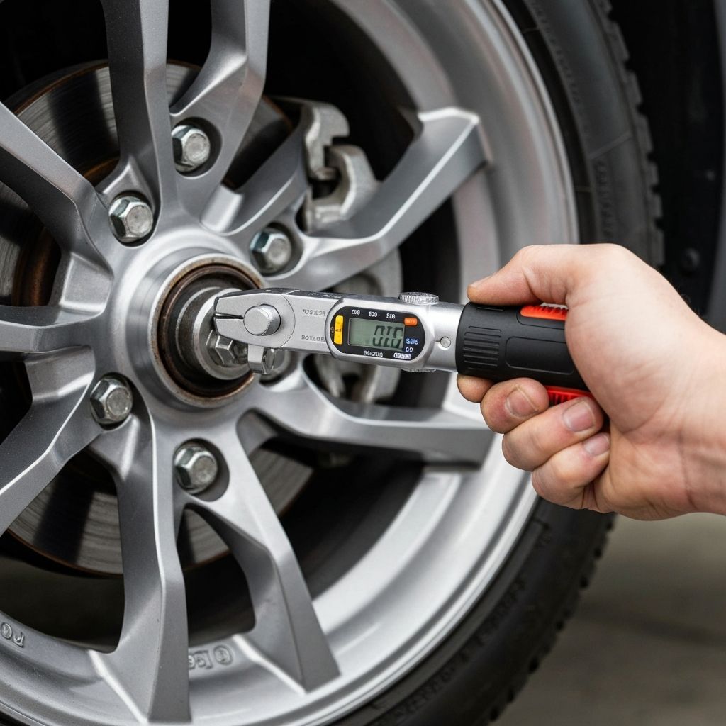 mobile tire replacement near me - lug nuts close-up