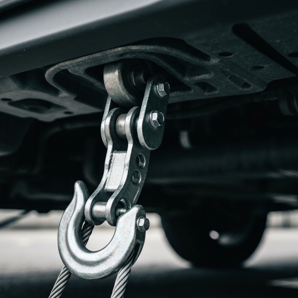 tow truck near me - close-up of towing equipment